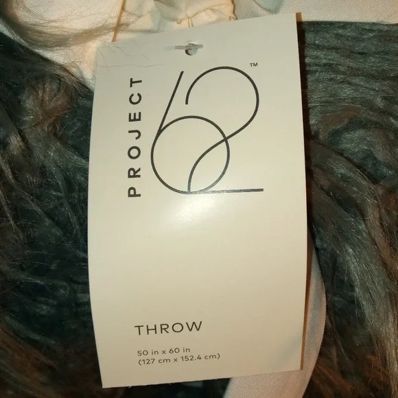 Project 62 Gray Faux Fur Throw Blanket - Picture 2 of 8